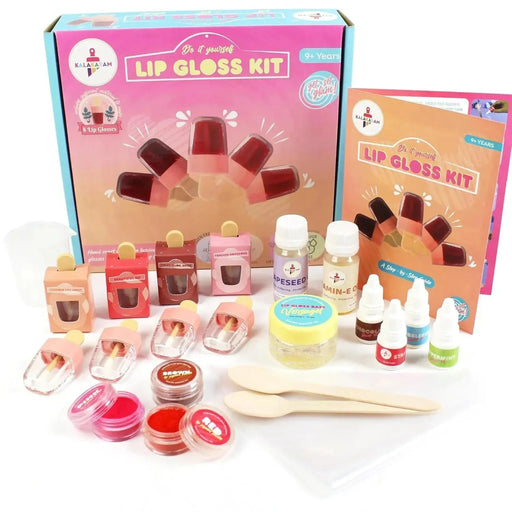 Kalakaram-Lip-Gloss-DIY-Kit-Arts-Crafts-Kalakaram-Toycra_512x512.jpg Kalakaram DIY Lip Gloss Making Kit - Fun & Easy Craft Set - Image 1