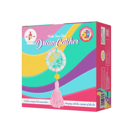 Kalakaram-Mini-Dreamcatcher-Arts-Crafts-Kalakaram-Toycra_512x512.png Kalakaram Mini Dreamcatcher Kit for Beginners - DIY Craft Kit for Adults and Kids - Image 1