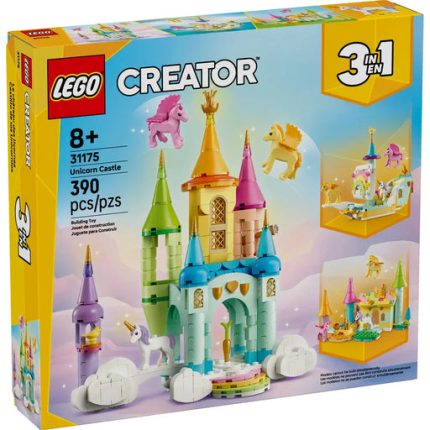 LEGO Creator 3 In 1 Unicorn Castle Building Toy Set 31175 (390 Pieces)