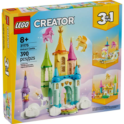 Lego-31175-Creator-3-In-1-Unicorn-Castle-390-Pieces-Construction-LEGO-Toycra_512x512.jpg LEGO Creator 3 In 1 Unicorn Castle Building Toy Set 31175 (390 Pieces) - Image 1