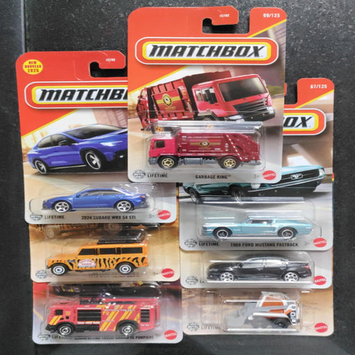 Matchbox-2025-Set-of-7-Car-Vehicles-Hot-Wheels-Toycra_f9147d1b_512x512.jpg Matchbox 2025 Set of 7 Toy Cars - Collectible Die-Cast Vehicle Pack - Image 1