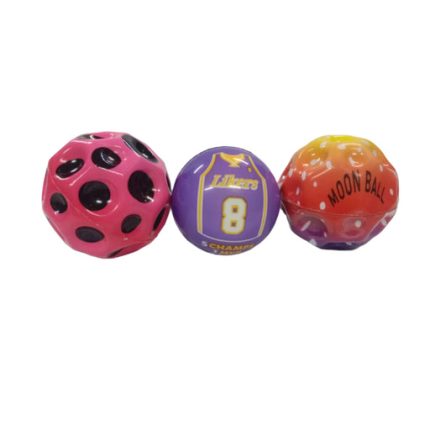 Mittal Sport Moon Ball Pack of 3 - Multi Color Bouncing Balls