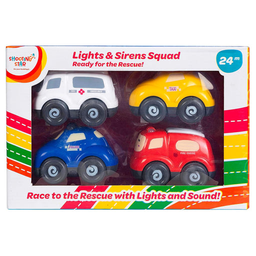 Shooting-Star-Light-Siren-Vehicle-Toys-Friction-Powered-Running-Cars-Pack-of-4-Vehicles-Shooting-Star-Toycra_512x512.jpg Shooting Star Light & Siren Vehicle Toys - 4 Pack Friction Powered Cars - Image 1