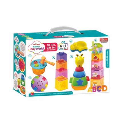 Toymate Kiddy's Play World: Premium 30-Piece Toddler Gift Set (12-36 Months)