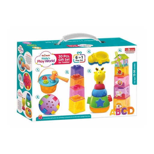 Toymate-Kiddys-Play-World-Premium-30-Piece-Toddler-Gift-Set-6-in-1-Activity-Kit-Ages-12-36-Months-Active-Play-Toymate-Toycra_512x512.jpg Toymate Kiddy's Play World: Premium 30-Piece Toddler Gift Set (12-36 Months) - Image 1